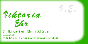viktoria ehr business card